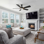 OLINDA 52 inch 5-Blade Smart Ceiling Fan with LED Light & Remote