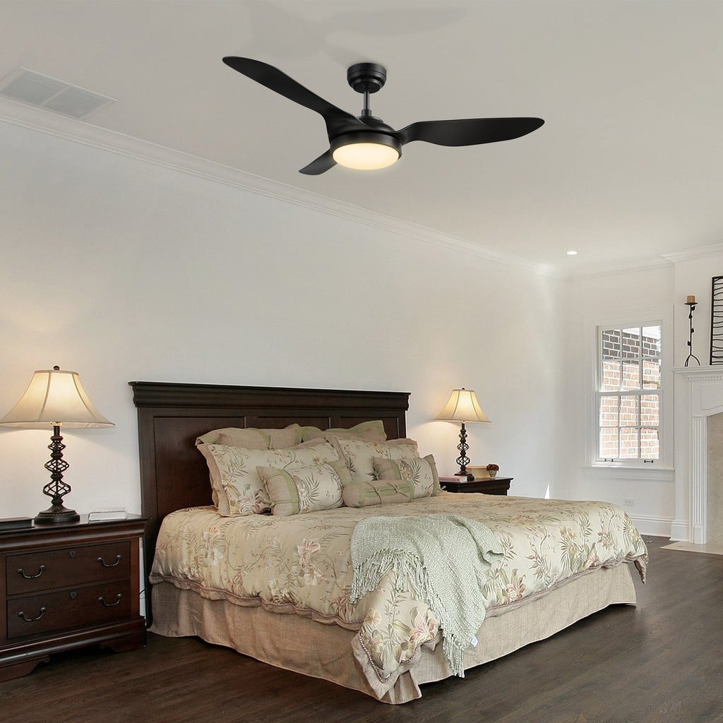 VENA 52 inch 3-Blade Smart Ceiling Fan with LED Light & Remote