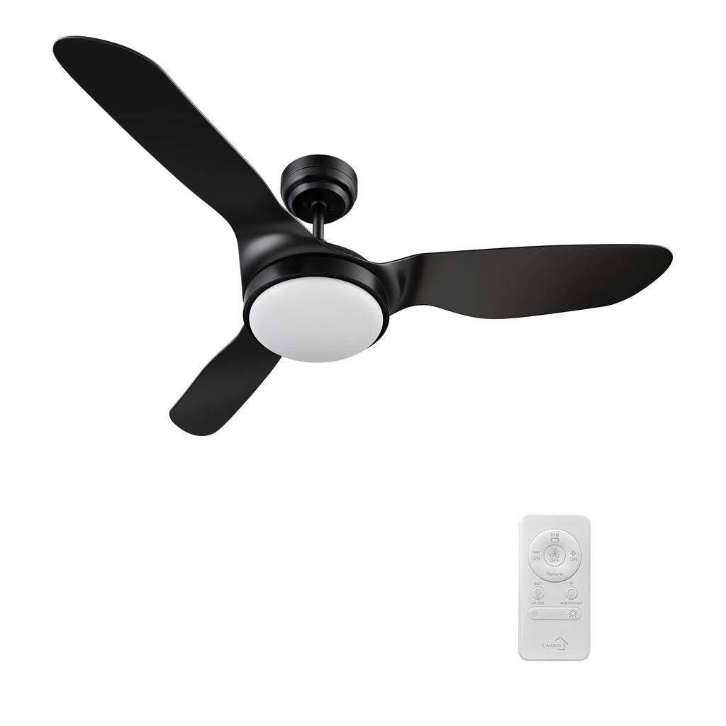 VENA 52 inch 3-Blade Smart Ceiling Fan with LED Light & Remote