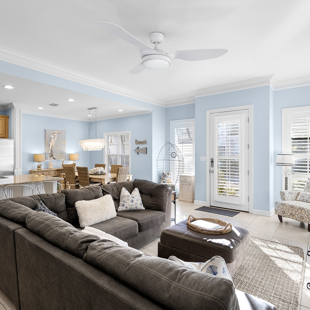 VENA 52 inch 3-Blade Smart Ceiling Fan with LED Light & Remote