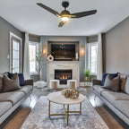 CALEN 52 inch 3-Blade Smart Ceiling Fan with LED Light & Remote