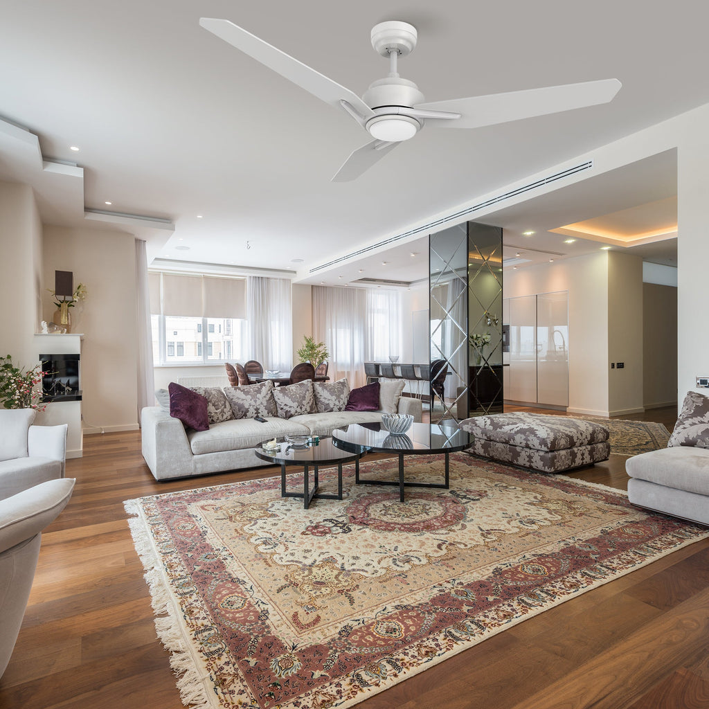 CALEN 52 inch 3-Blade Smart Ceiling Fan with LED Light & Remote