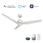 CALEN 52 inch 3-Blade Smart Ceiling Fan with LED Light & Remote