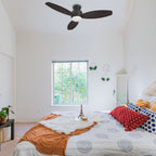 TRENTO 52 inch 3-Blade Flush Mount Smart Ceiling Fan with LED Light & Remote