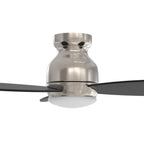 TRENTO 52 inch 3-Blade Flush Mount Smart Ceiling Fan with LED Light & Remote