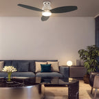 TRENTO 52 inch 3-Blade Flush Mount Smart Ceiling Fan with LED Light & Remote