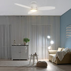 TRENTO 52 inch 3-Blade Flush Mount Smart Ceiling Fan with LED Light & Remote