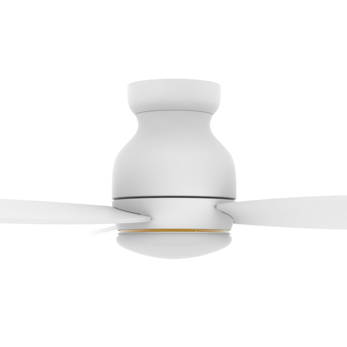 TRENTO 52 inch 3-Blade Flush Mount Smart Ceiling Fan with LED Light & Remote