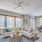 MONTGOMERY 52 inch 4-Blade Smart Ceiling Fan with LED Light & Remote