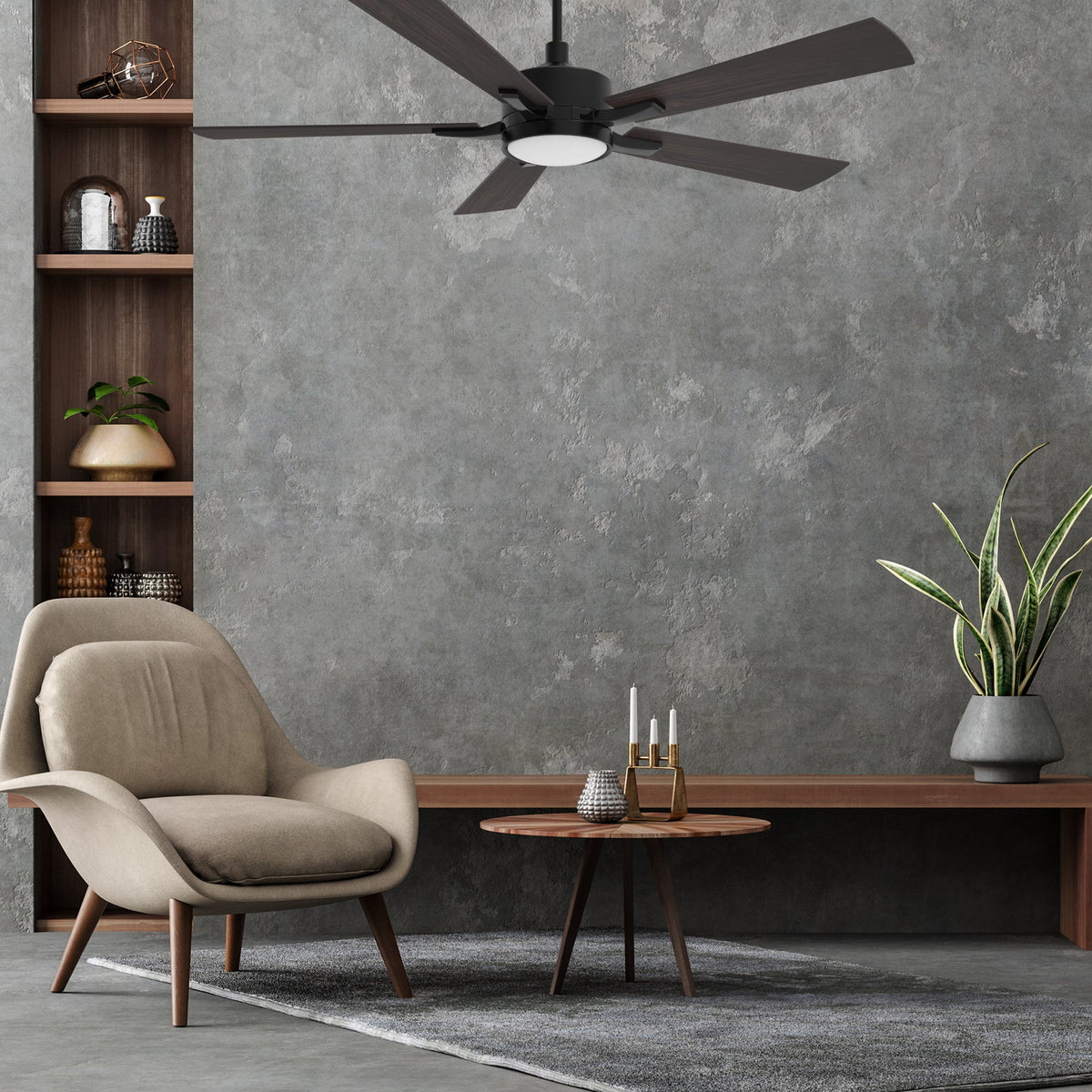 APPLETON 52 inch 5-Blade Smart Ceiling Fan with LED Light & Remote