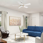 OLINDA 52 inch 5-Blade Smart Ceiling Fan with LED Light & Remote