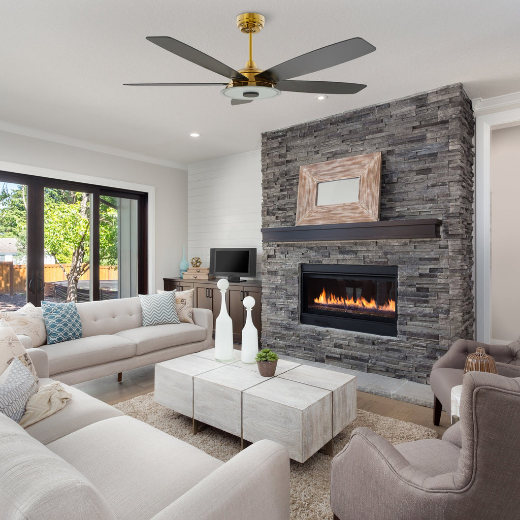 JOURNEY 52 inch 5-Blade Smart Ceiling Fan with LED Light & Remote