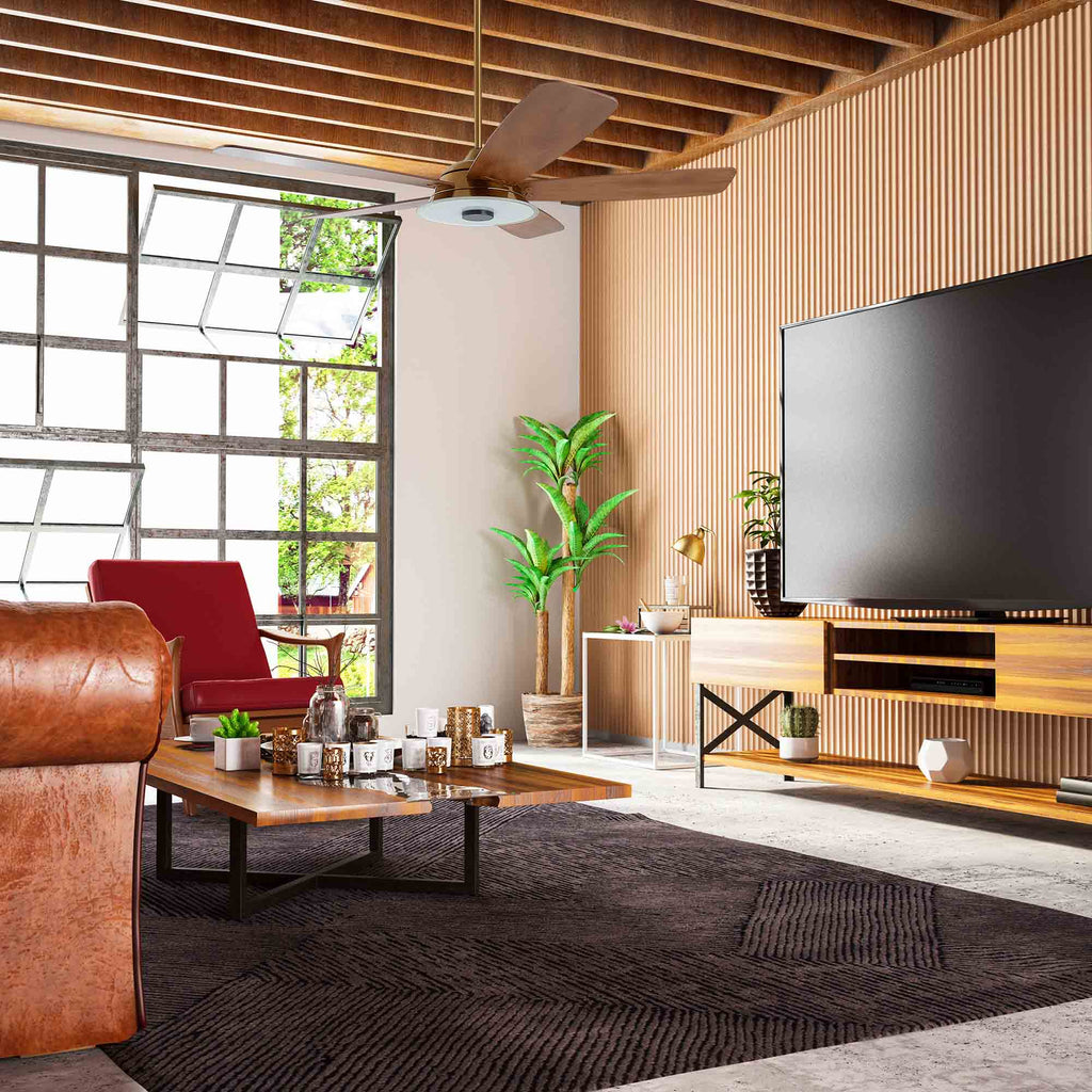 JOURNEY 52 inch 5-Blade Smart Ceiling Fan with LED Light & Remote