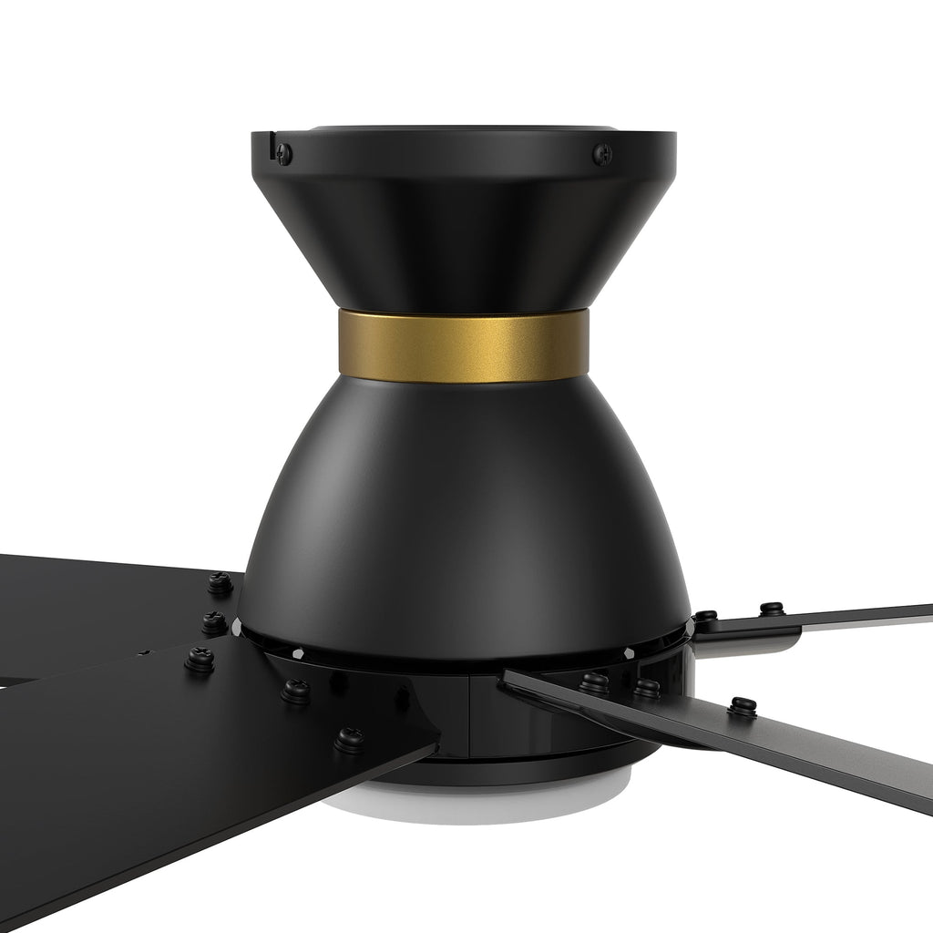 ASCENDER 52 inch 5-Blade Flush Mount Smart Ceiling Fan with LED Light & Remote