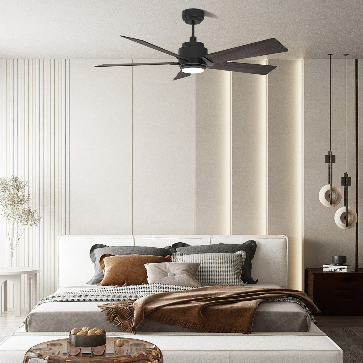 ASCENDER 52 inch 5-Blade Smart Ceiling Fan with LED Light & Remote