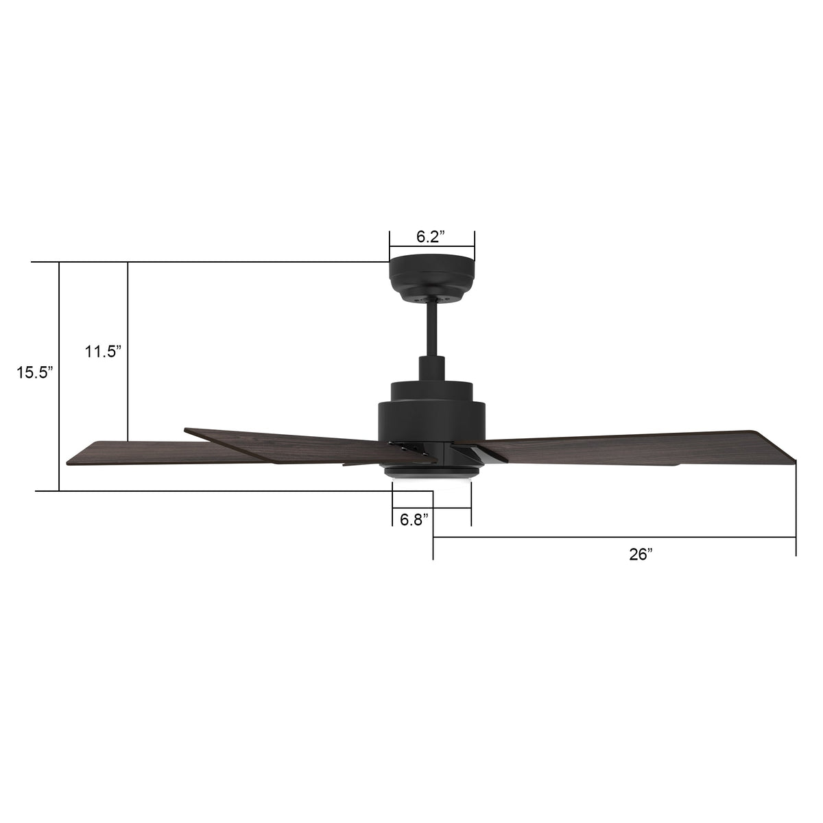 ASCENDER 52 inch 5-Blade Smart Ceiling Fan with LED Light & Remote