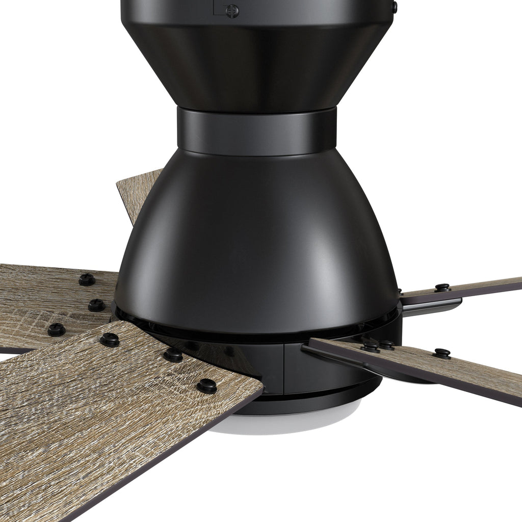 ASCENDER 52 inch 5-Blade Flush Mount Smart Ceiling Fan with LED Light & Remote