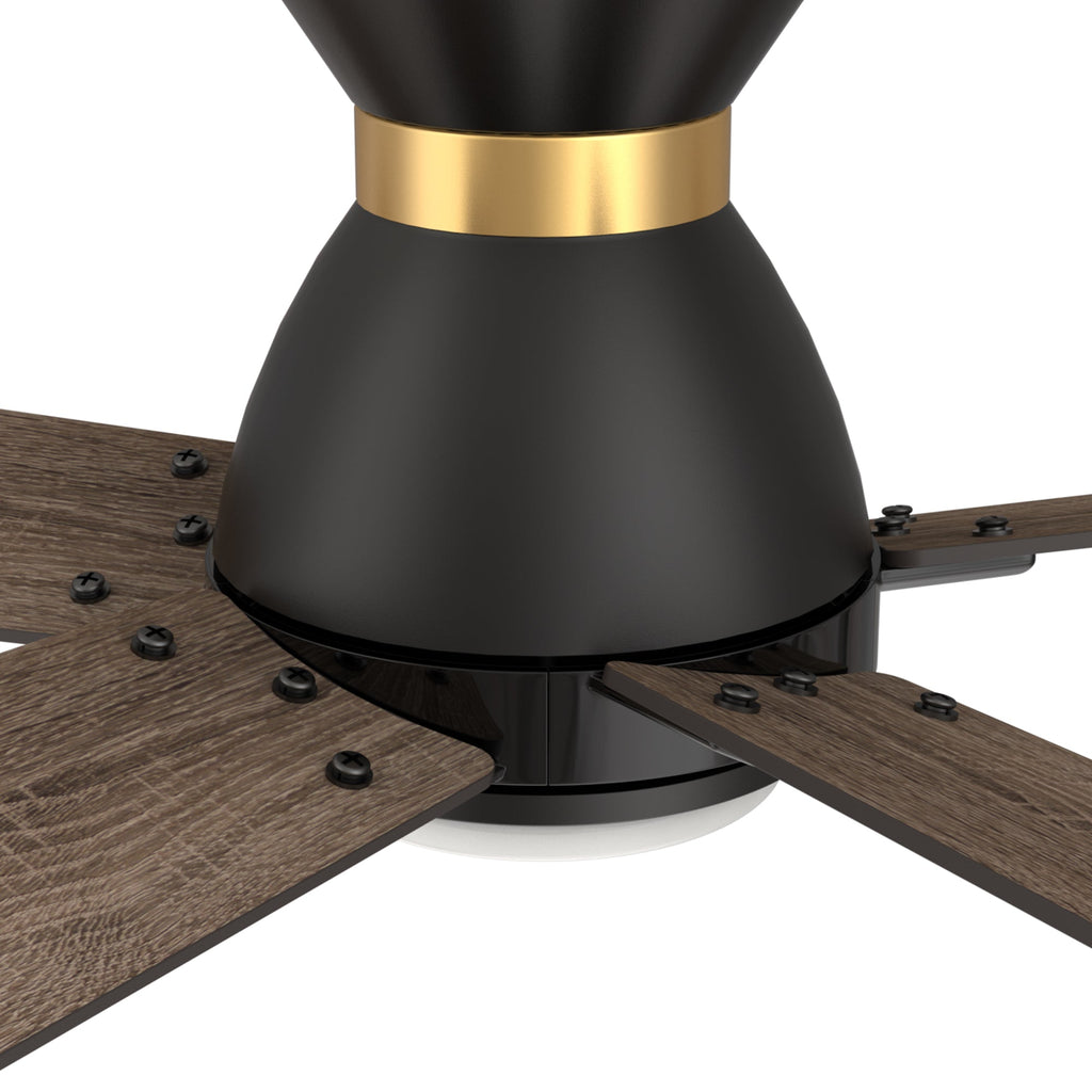 ASCENDER 52 inch 5-Blade Flush Mount Smart Ceiling Fan with LED Light & Remote