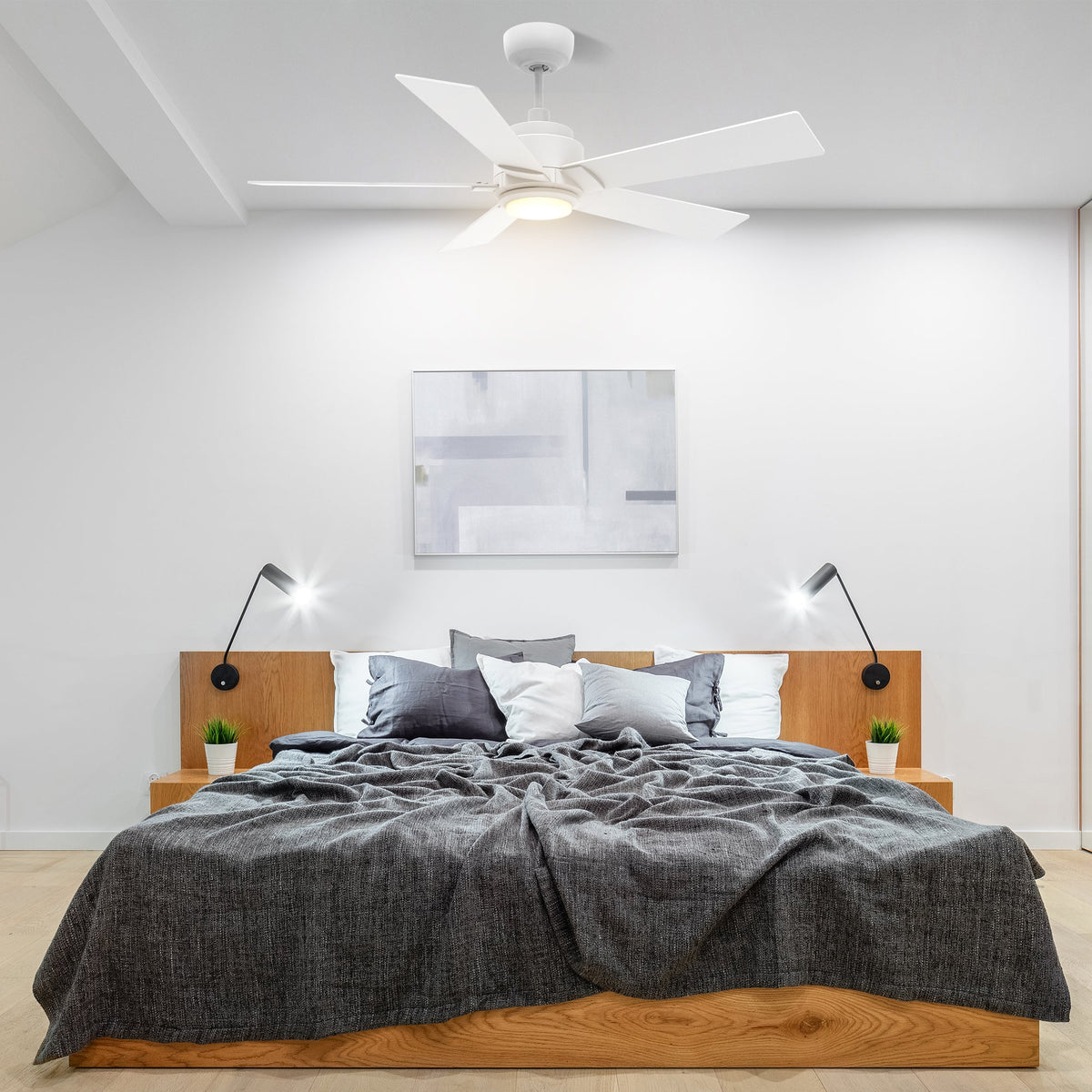 ASCENDER 52 inch 5-Blade Smart Ceiling Fan with LED Light & Remote