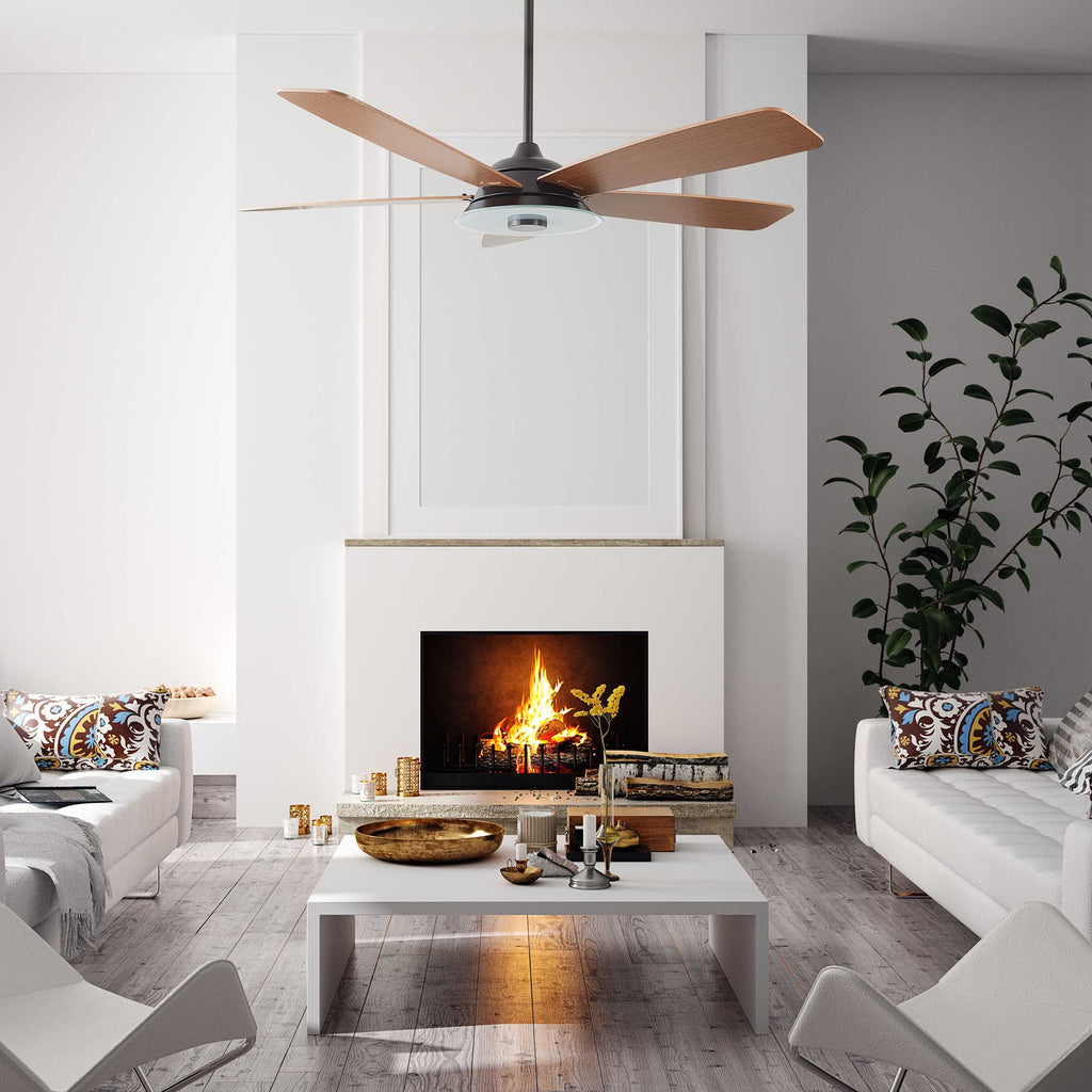 JOURNEY 56 inch 5-Blade Smart Ceiling Fan with LED Light & Remote