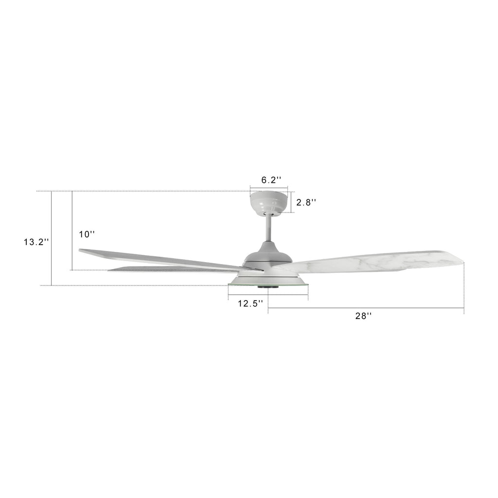 JOURNEY 56 inch 5-Blade Smart Ceiling Fan with LED Light & Remote