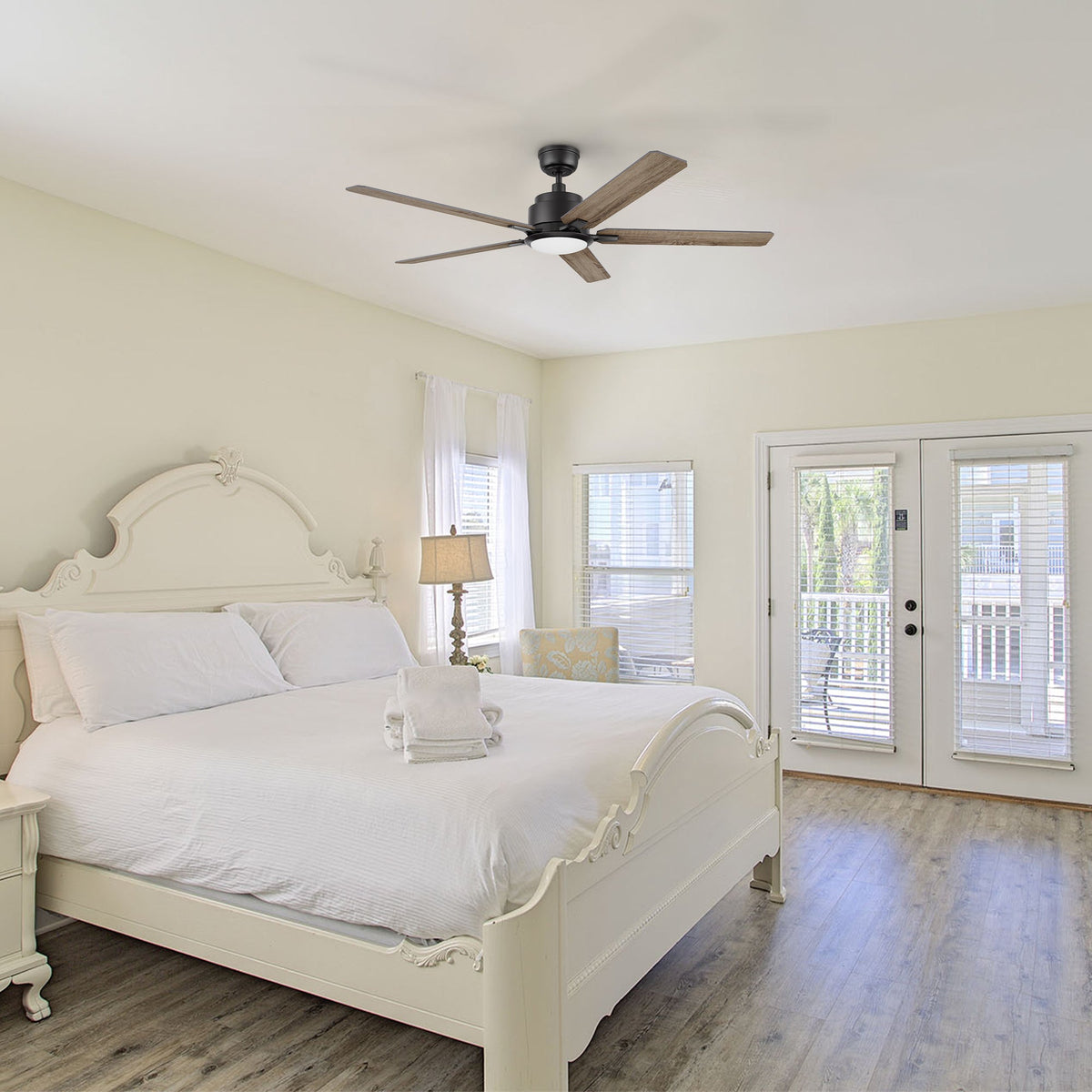 ESPEAR 56 inch 5-Blade Smart Ceiling Fan with LED Light & Remote