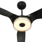 FLETCHER 60 inch 3-Blade Smart Ceiling Fan with LED Light & Remote