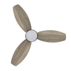 TRENTO 60 inch 3-Blade Flush Mount Smart Ceiling Fan with LED Light & Remote