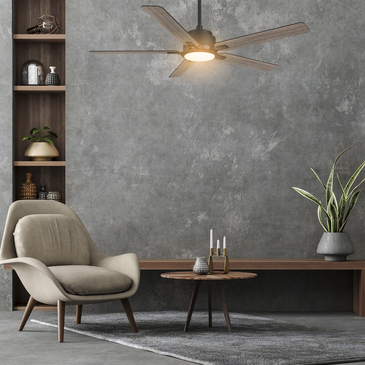 ESPEAR 60 inch 5-Blade Smart Ceiling Fan with LED Light & Remote