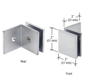 CRL Fixed Panel Square Clamp With Large Leg