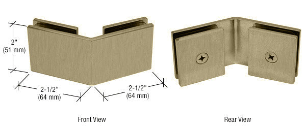 CRL Beveled 135° Glass-to-Glass Clamp