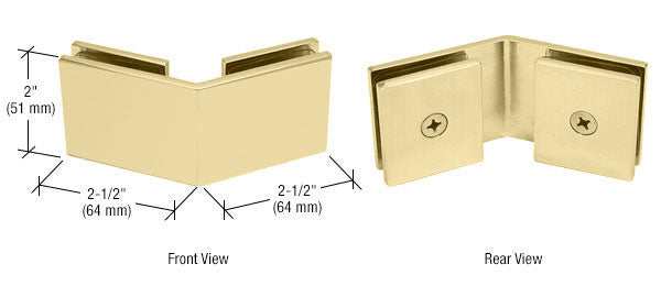 CRL Beveled 135° Glass-to-Glass Clamp