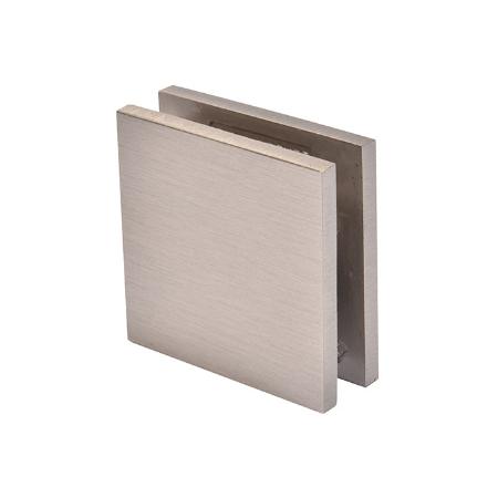 CRL Square Style Notch-in-Glass Fixed Panel U-Clamp