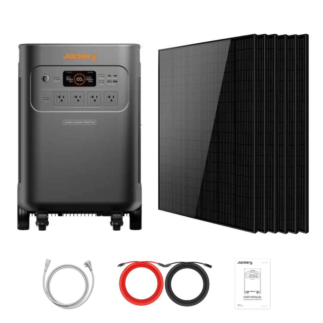 Jackery Explorer 5000 Plus + Extra Batteries + 415W Solar Panels - Off Grid Stores
