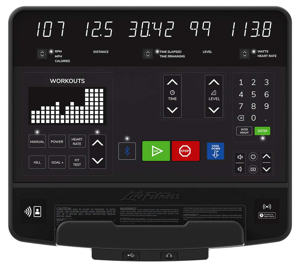 Life Fitness Club Series+ Upright Bike SL Console