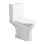 Rosmerry  Rimless Close Coupled Toilet With Cistern & Soft close Seat - White