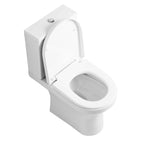 Rosmerry  Rimless Close Coupled Toilet With Cistern & Soft close Seat - White