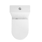 Rosmerry  Rimless Close Coupled Toilet With Cistern & Soft close Seat - White