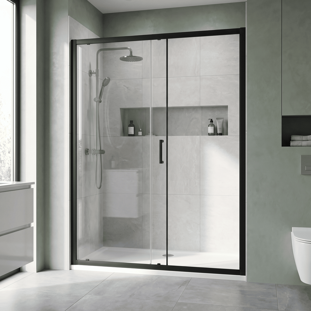 Matrix 6mm Glass Recessed Sliding Shower Door