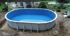 18' x 52" Round Aquasports Aluminum Panel Semi-Inground Round Combo Pool