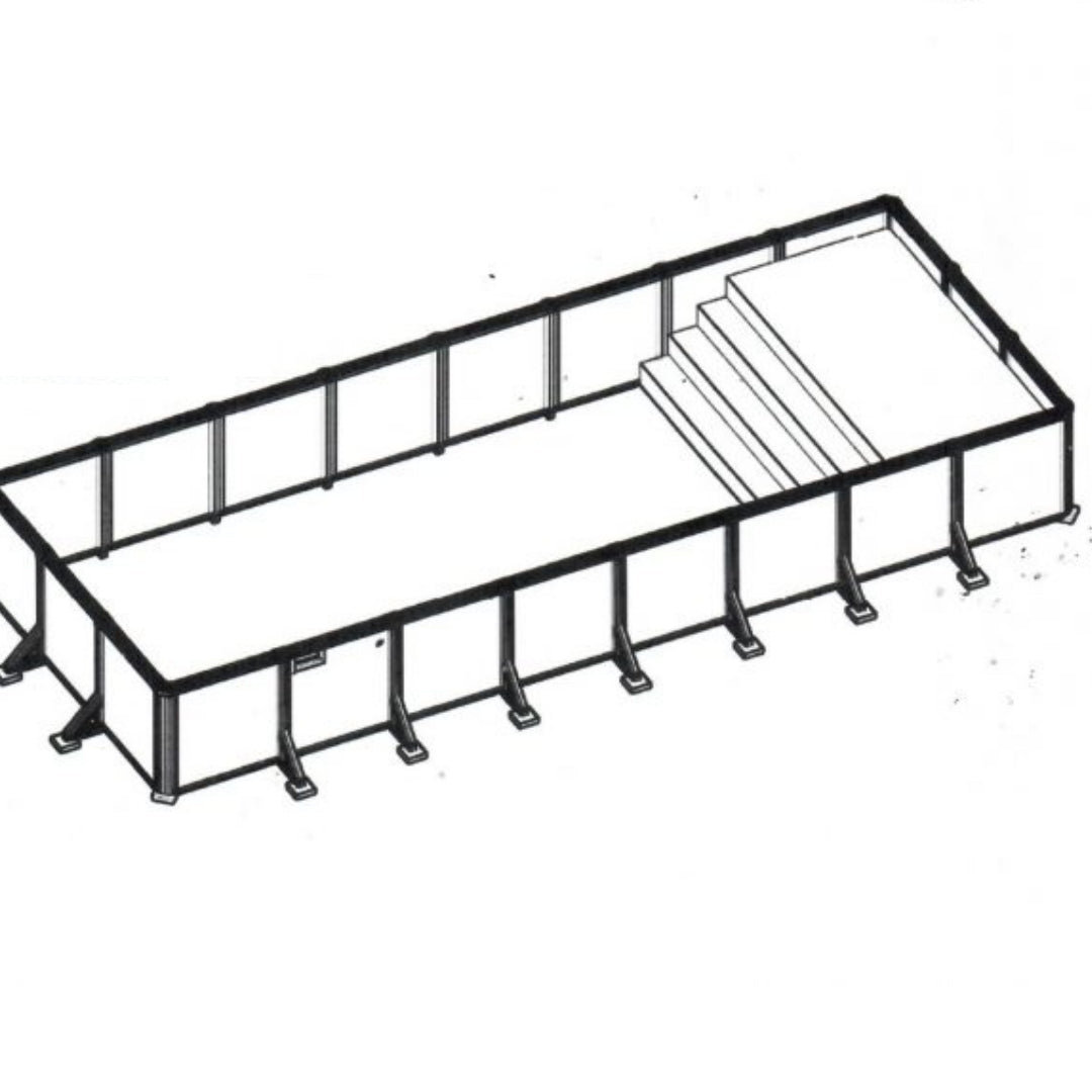 16' Add Tanning Ledge to Stadium Steps for Hercules