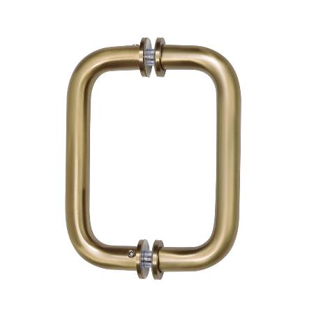 CRL 6" Back-to-Back Solid Brass 3/4" Diameter Pull Handles with Metal Washers