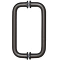 CRL 8" Back-to-Back Solid Brass 3/4" Diameter Pull Handles with Metal Washers