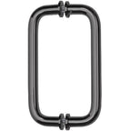 CRL 8" Back-to-Back Solid Brass 3/4" Diameter Pull Handles with Metal Washers