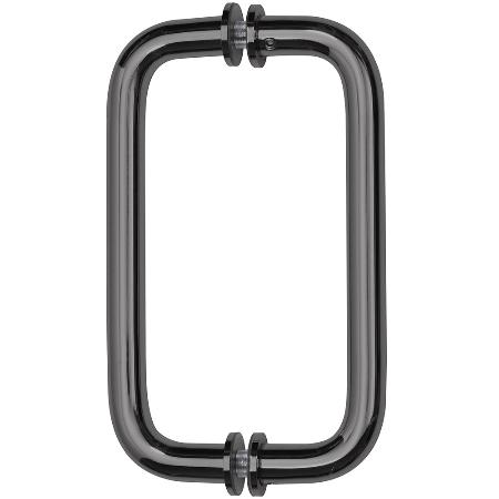 CRL 8" Back-to-Back Solid Brass 3/4" Diameter Pull Handles with Metal Washers