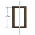 CRL 8" x 8" SQ Series Square Tubing Back-to-Back Pull Handles