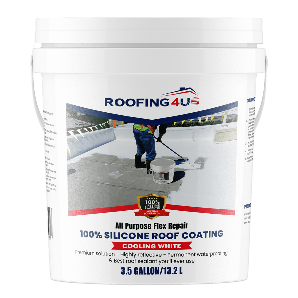 All Purpose Flex Repair 100% Silicone Roof Sealant - 4 Gallon