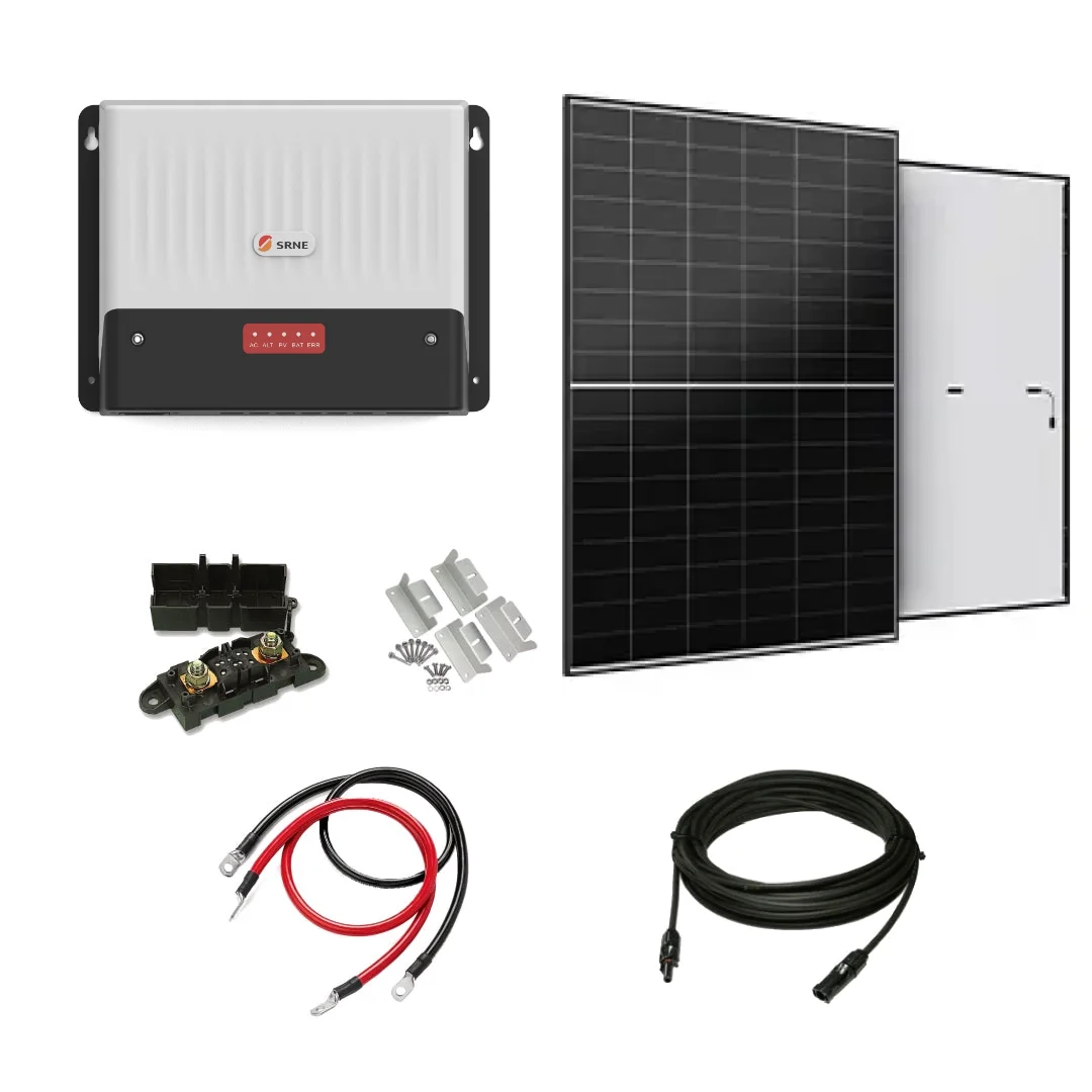 SRNE SAA All in One Dual DC to DC/MPPT + AC Charger + JA Solar 465W Black Frame Solar Panel