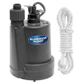 Superior Pump 91029 Manual Multi-Purpose Utility Sump Pump with 25'Cord 1/5HP