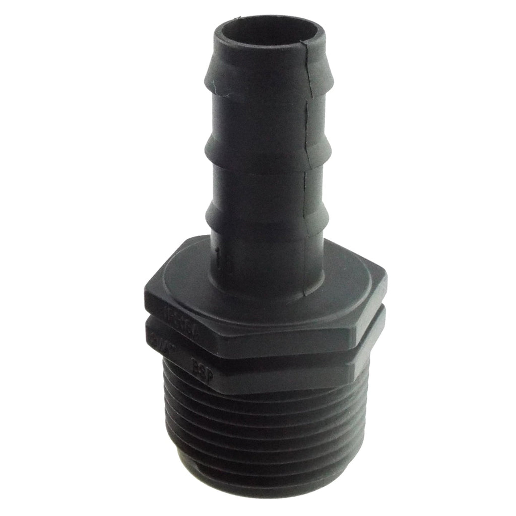 IBC 2” S60X6 Cap with Large Plastic Valve and 16mm Barbed Straight